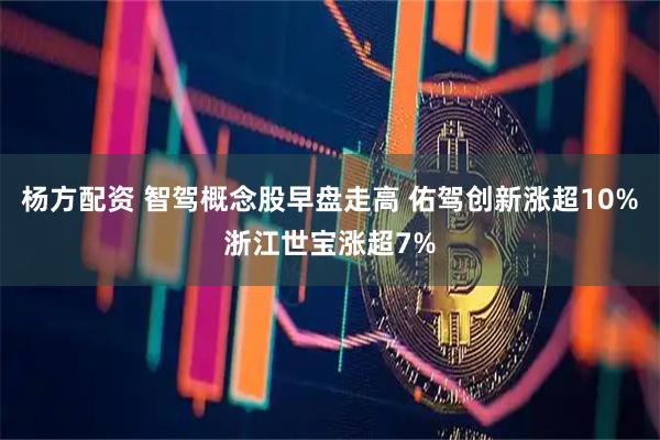 杨方配资 智驾概念股早盘走高 佑驾创新涨超10%浙江世宝涨超7%